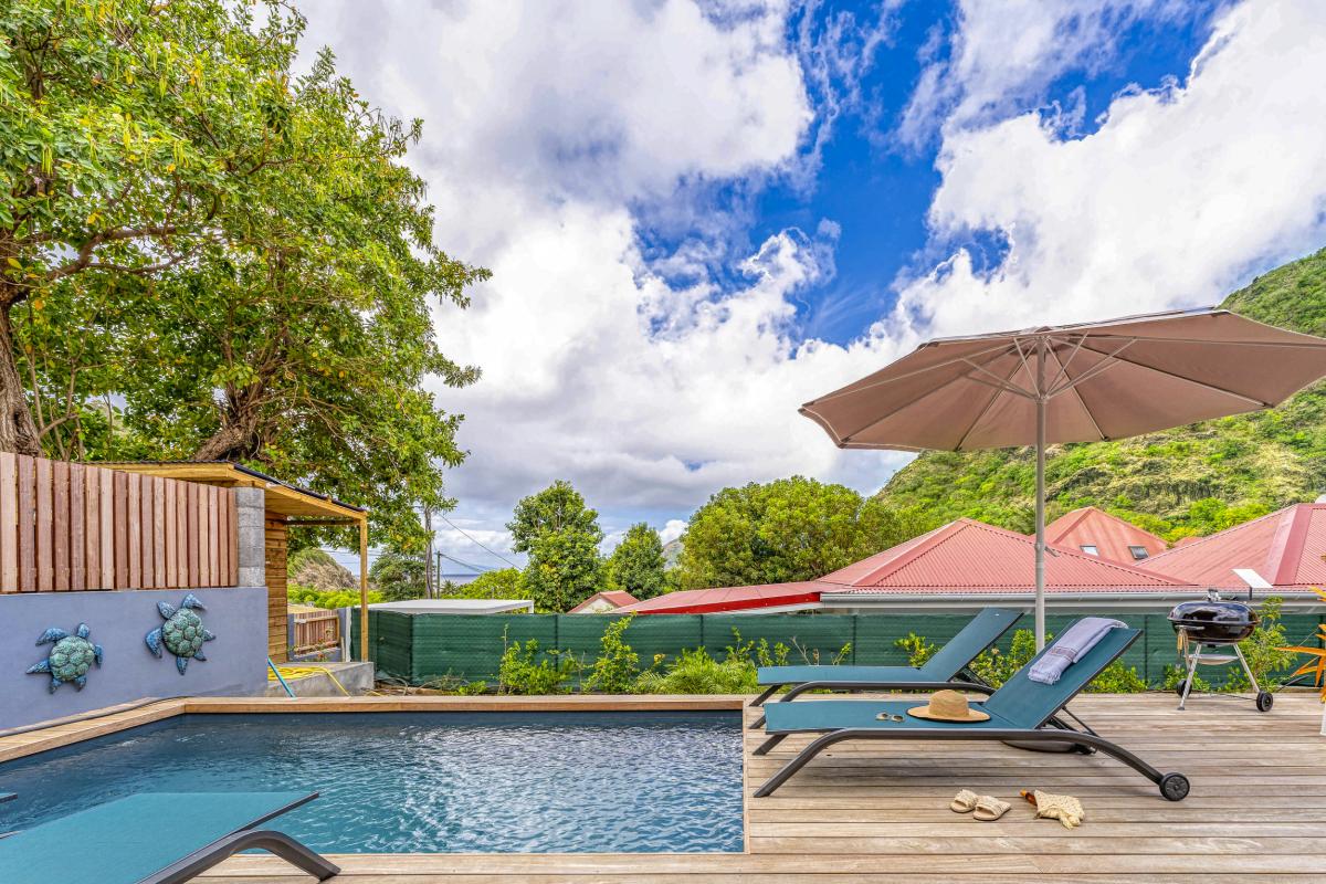 2.A louer villa avec piscine et Terre de haut Les Saintes- Villa Topaze